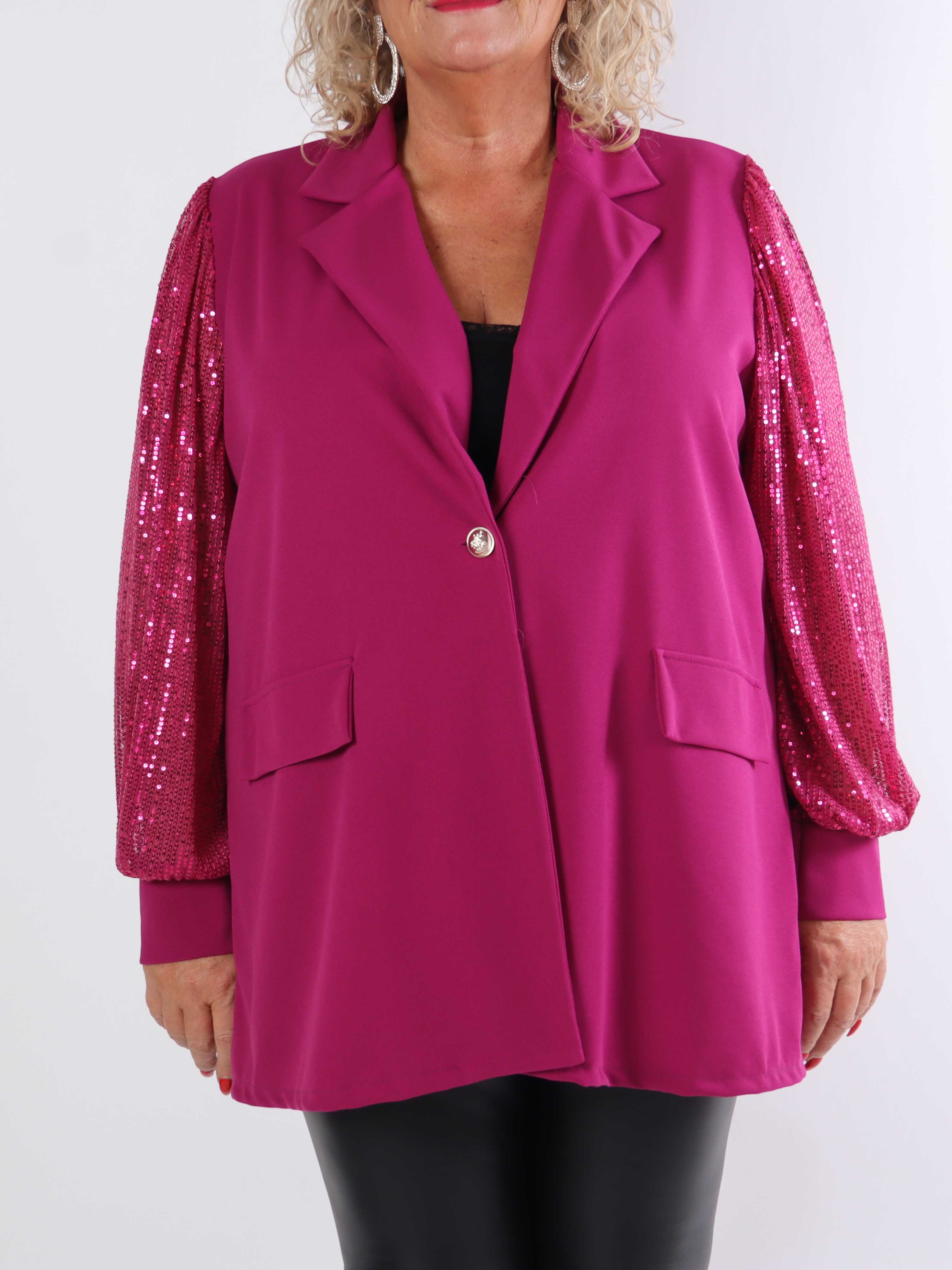 Kata - Oversized blazer med pailletærmer (bestseller)